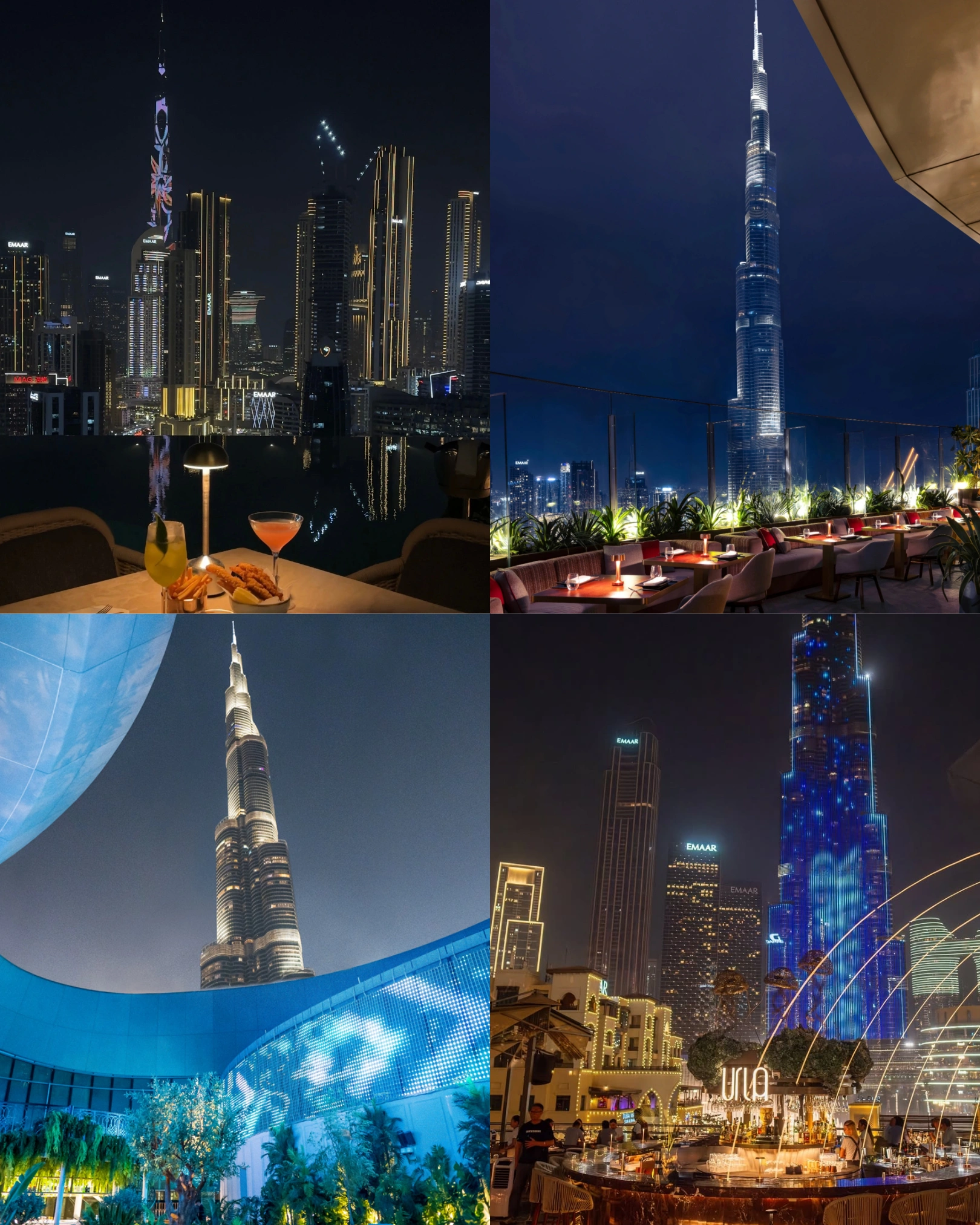 best restaurants with burj khalifa view dubai uae
