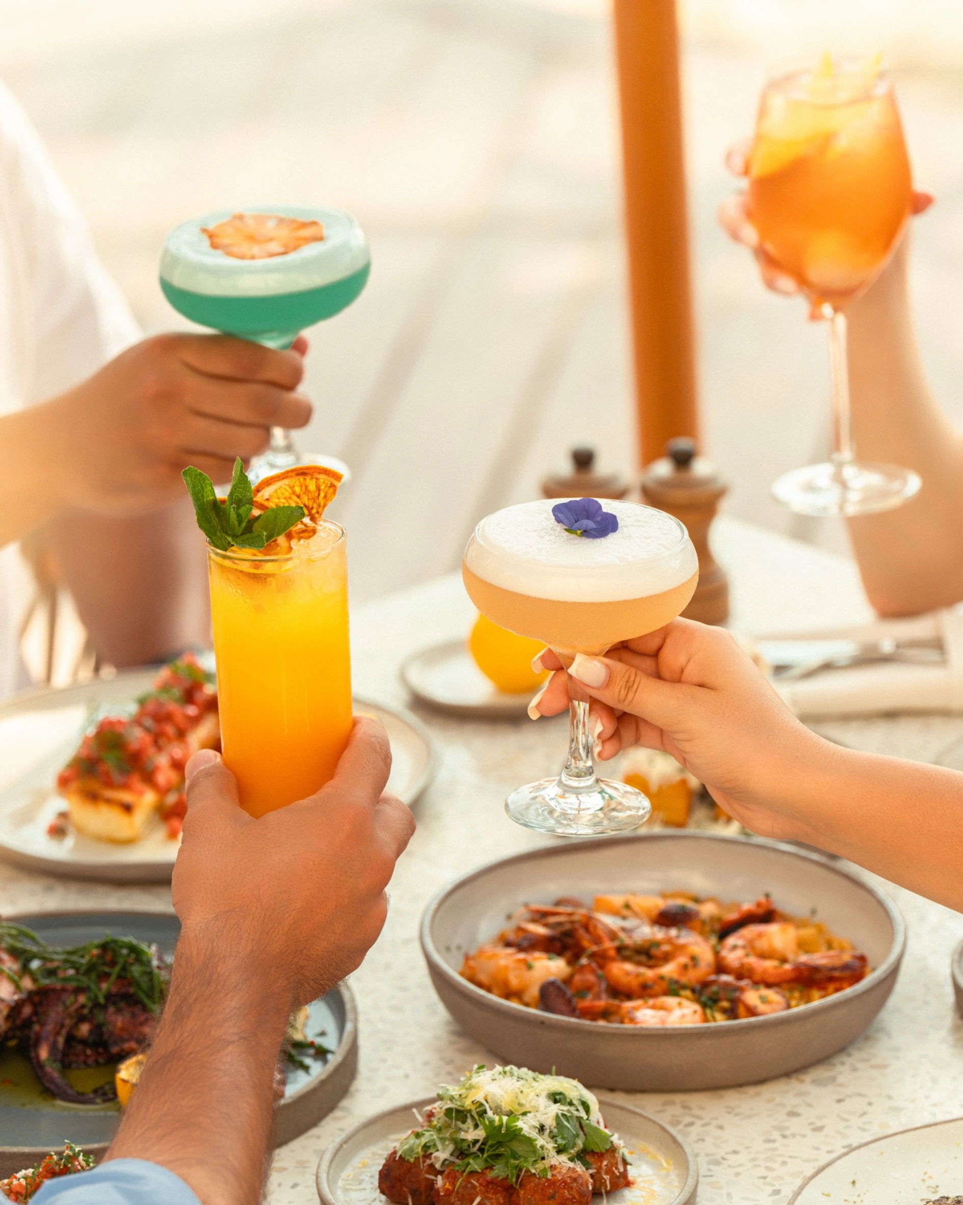 best restaurants for long lunches in dubai uae middle east kyma beach palm jumeirah